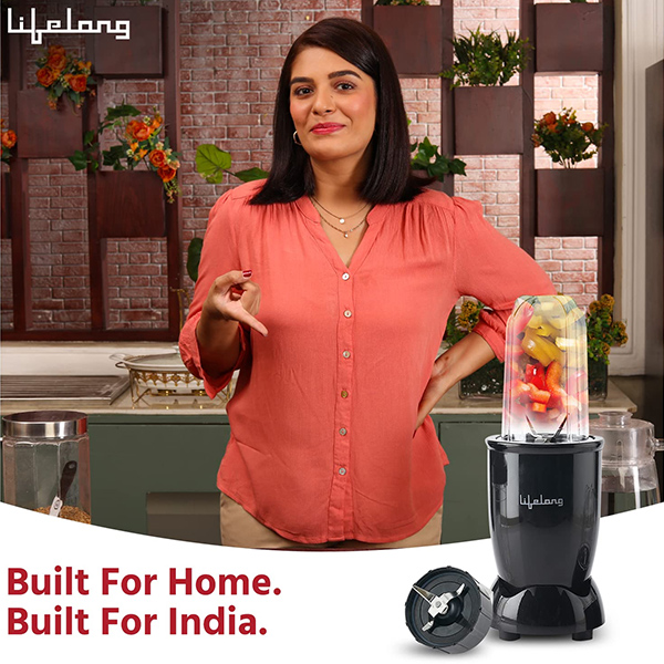 Lifelong LLNBB001 PowerNutri Mixer/Grinder with 2 Jars-1
