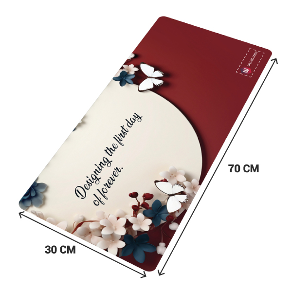 Floral Printed Keyboard Pad with Customized Logo-1