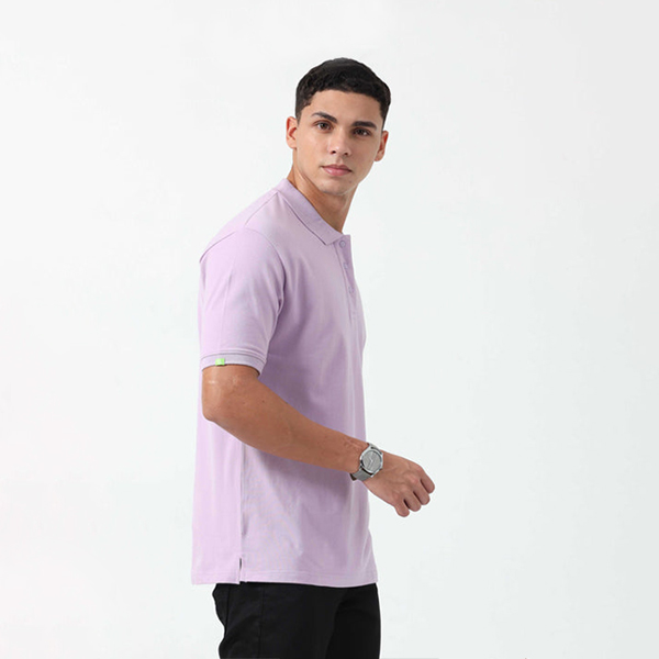Caslay Organic Polo T-Shirt (Lavender)-2