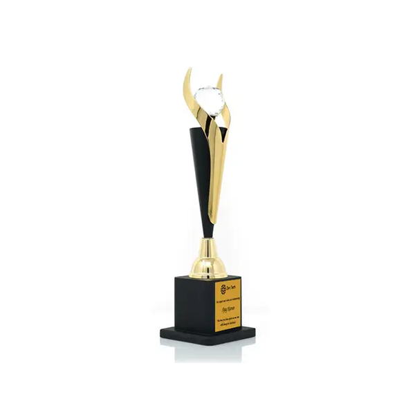 Dazzling Golden Trophy - Highlight Your Achievements in Style-1