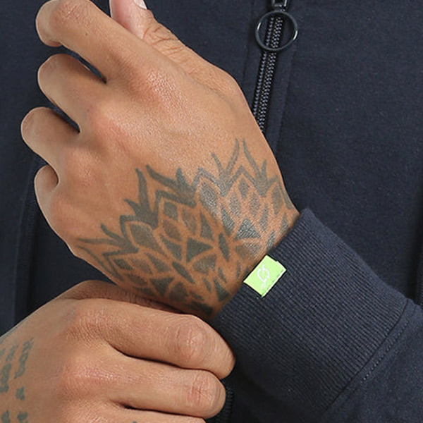 Caslay Zippered Hoodie (Navy Blue)-4