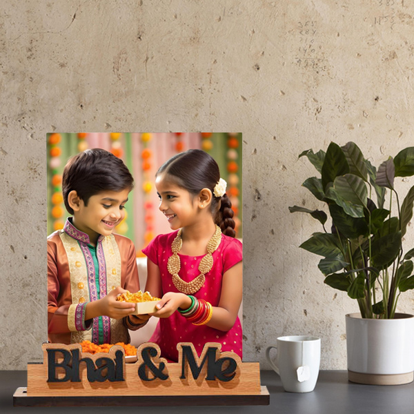 Personalized Bhai And Me Photo Frame-1