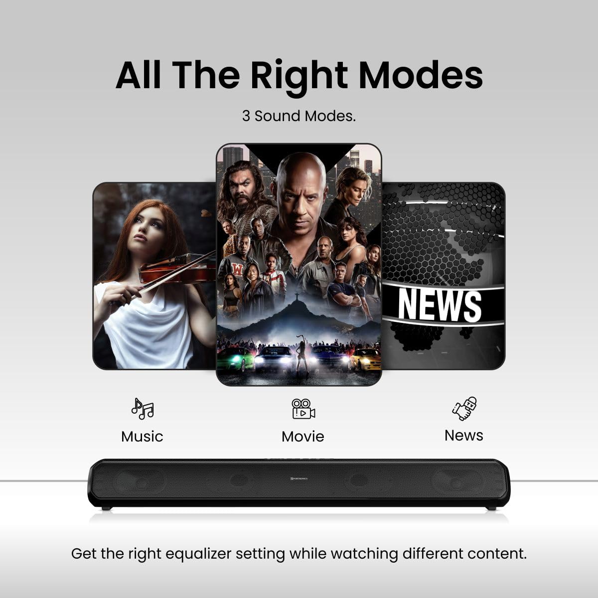 Portronics Pure Sound Pro X1 100W Bluetooth Soundbar-6