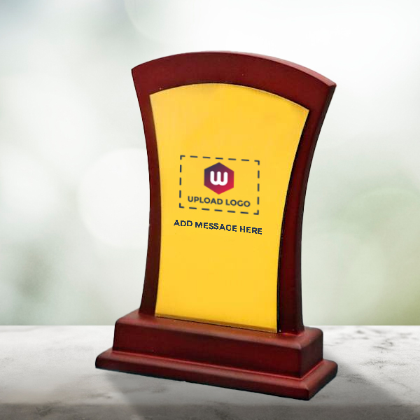 Personalized Certificate Plaque with Logo & Message-1