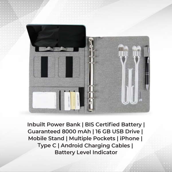 Garnet Power Bank Folder (Grey)-3