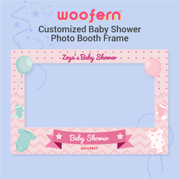 Customized Baby Shower Photo Booth Frame