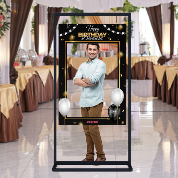 Personalized Name Photo Booth Frame - Size - 2x3 ft-0