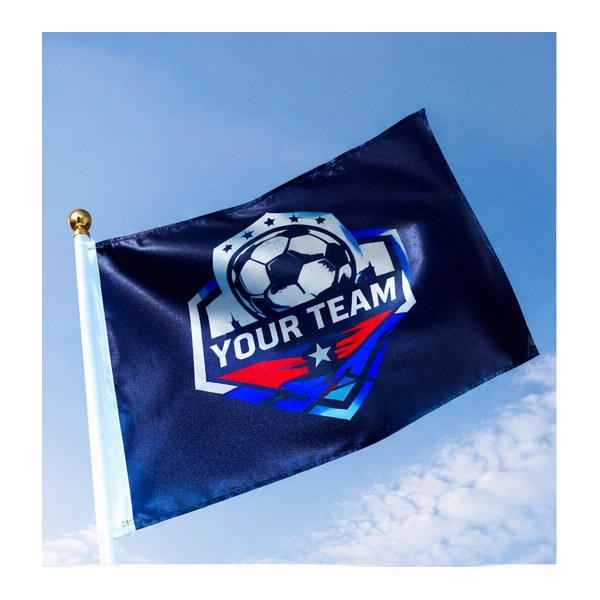 Personalized Team Flags with Logo & Text (4 x 2)