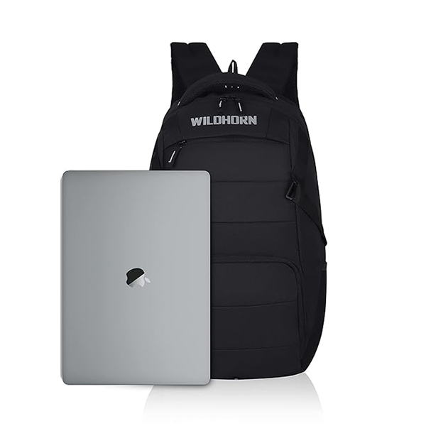 WILDHORN Premium Laptop Backpack (Black)-5