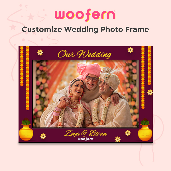 Customizable Wedding Photo Frame