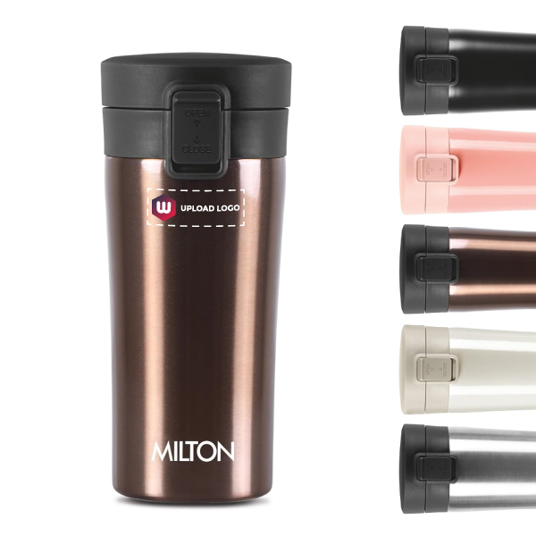 MILTON Coffee Mug Thermosteel Hot or Cold Insulated Flask, 300 ml - Coffee | Leak Proof | Rust Proof | Tea Mug