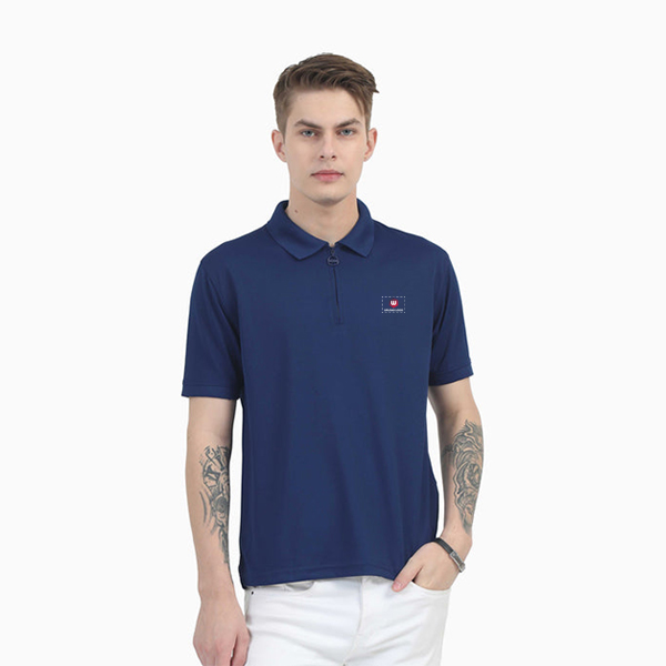 Caslay Quick Dry Polo T-Shirt (Navy Blue)