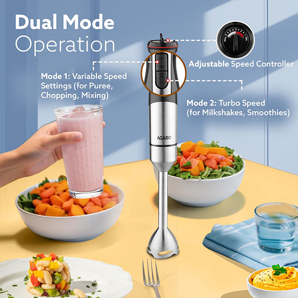 AGARO Grand Plus 6 in 1 Hand Blender 1000W-2