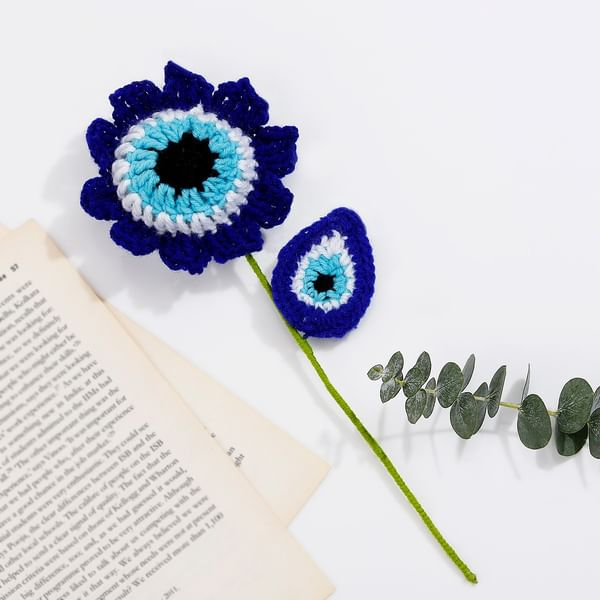 Handmade Crochet Evil Eye Flower-1