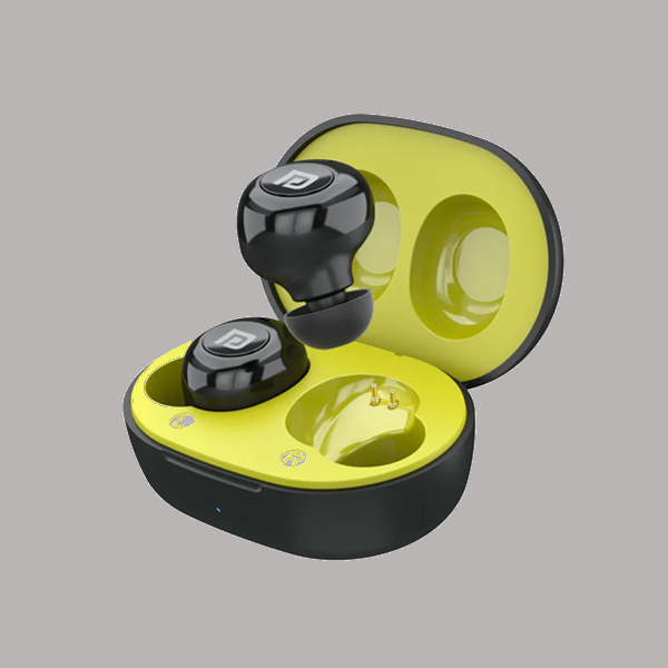 Portronics Harmonics Twins S3 Bluetooth Earbuds, 20 Hr Playtime (yellow)