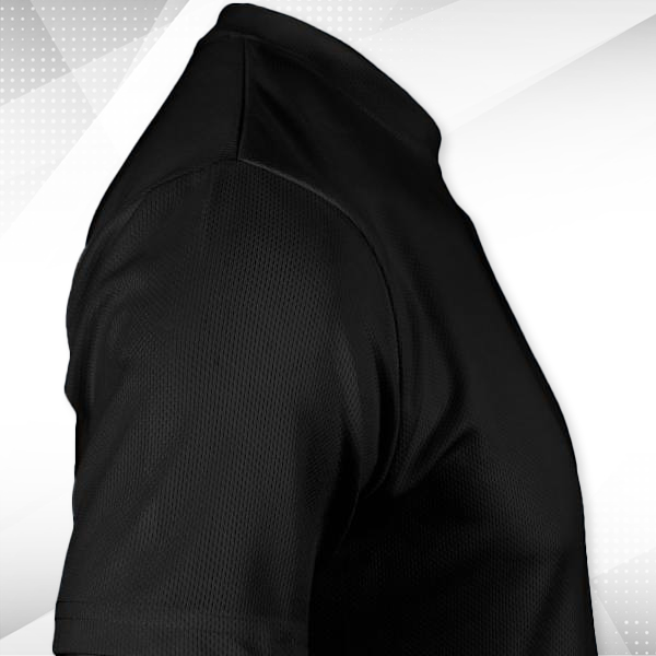 ACTI-RUNN Premium Men's Polyester T-Shirt (Black)– Custom Logo-2