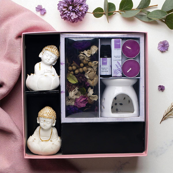 Serene Lavender Buddha Set-0