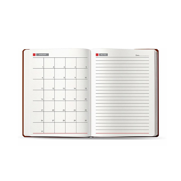 Personalized Employee Welcome Kit 2-in-1 Diary & Pen (Red Brown)-2