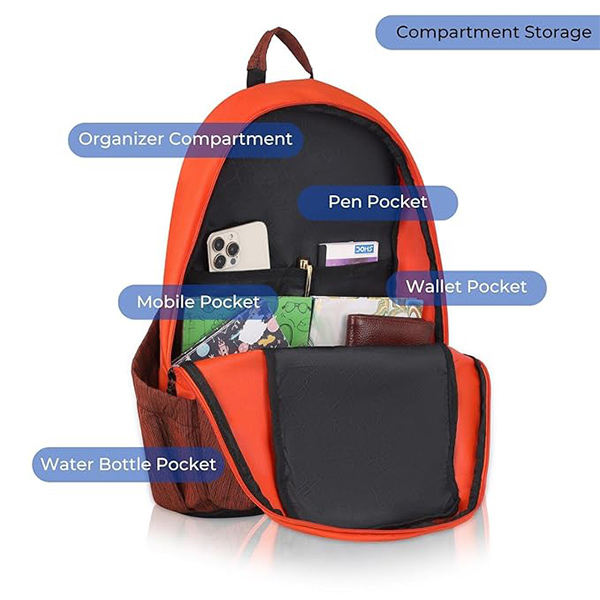 WILDHORN Malaga Laptop Backpack (Orange)-2