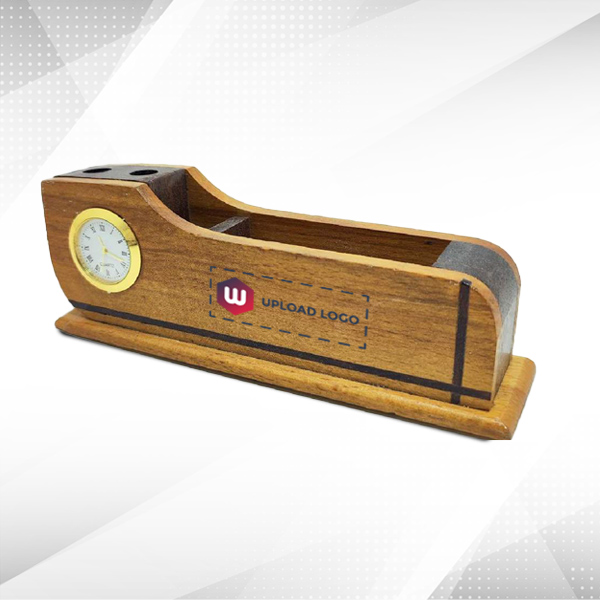 Personalized Clock Pen Stand for Corporate Gift-0