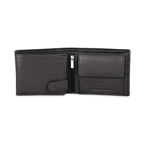WILDHORN SANFORD Premium Leather Wallet, Keychain & Pen Gift Set for Men (Jade Black)-2