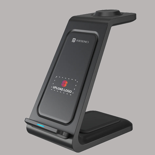 Portronics Freedom 33 3-in-1 15W Desktop Wireless Charging Pad-0