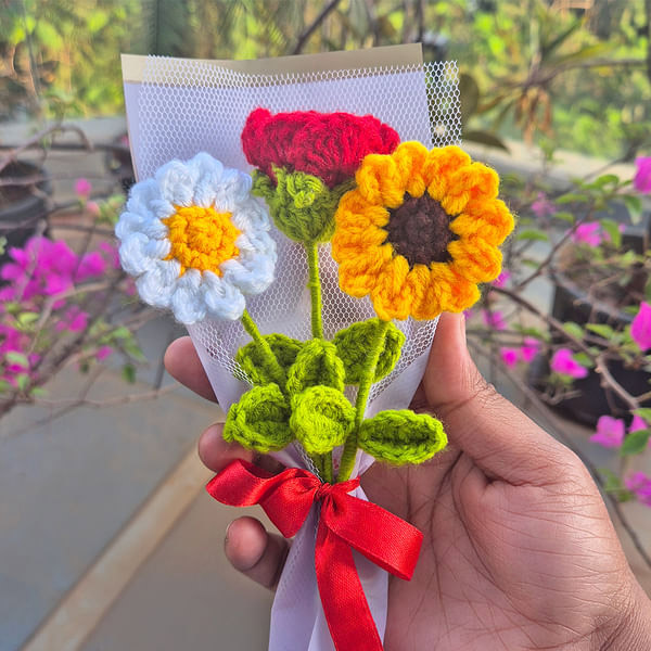 Mix Crochet Flower Bouquet-1