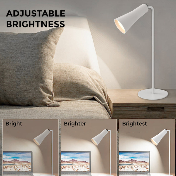 XECH Magneto Lamp - Table Lamp for Study 4 in 1 Desk Light with Rechargeable Battery (Black)-5