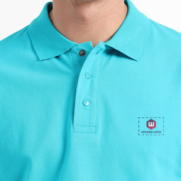 Caslay Organic Polo T-Shirt (Teal)-5