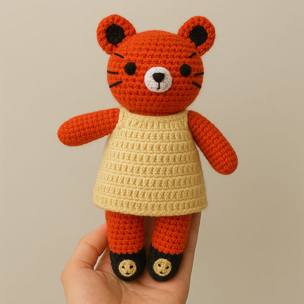 Crochet Cat Soft Toy