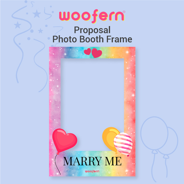 Romantic Proposal Photo Booth Frame
