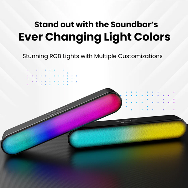 Portronics Decibel 23 16W Bluetooth Soundbar with LED Lights, Upto 5Hr Playback-4