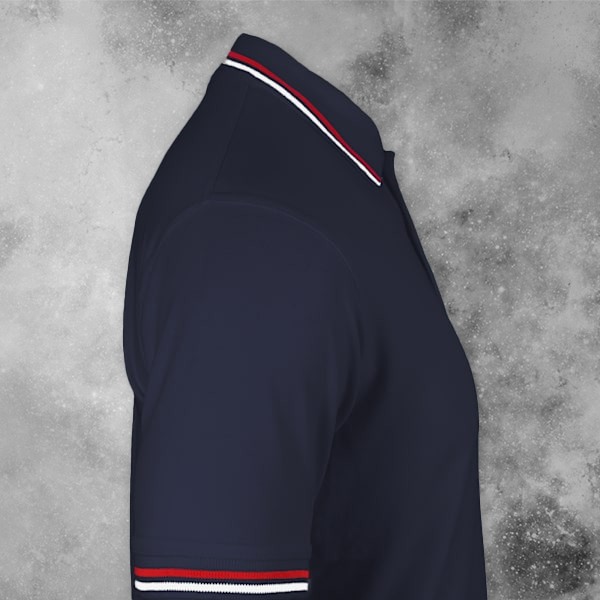 AWG Sport Giza Polo T-shirt for Men Navy Blue – Custom Logo Left Chest-2