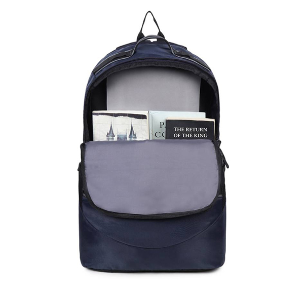 WILDHORN Madrid Laptop Geometric Print Backpack (Navy)-2