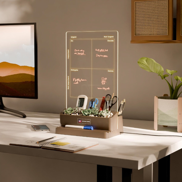 EO TASKMASTER, Eisenhower Matrix | Light Up Planner Desk Organizer