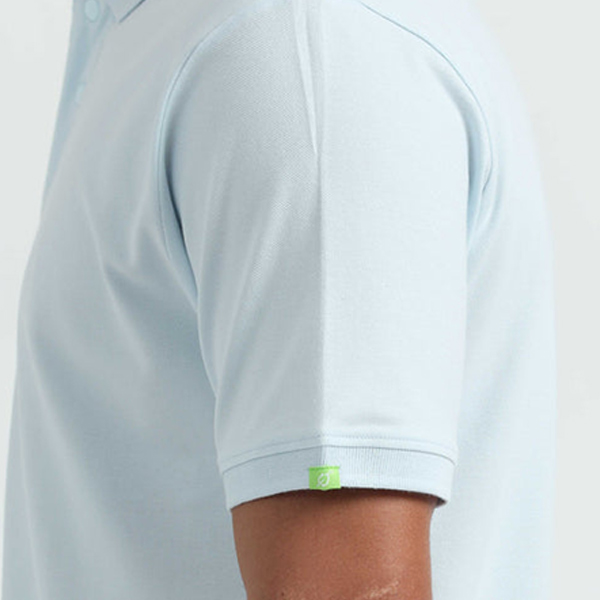 Caslay Organic Polo T-Shirt (Ice Water)-3