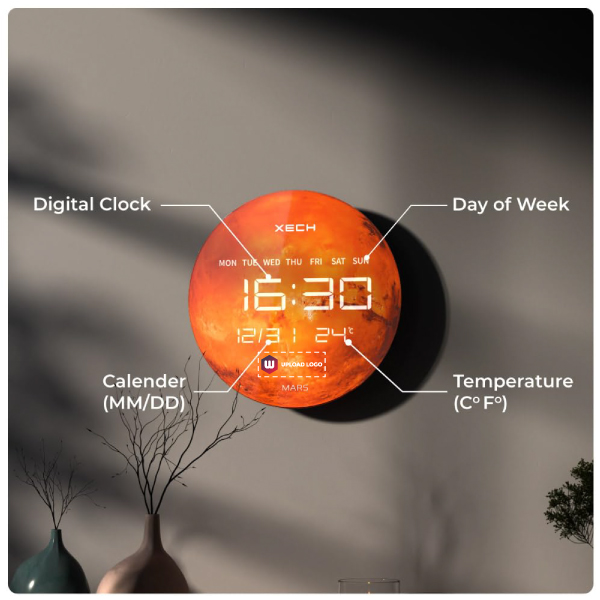 XECH Solaris Plus Mars Clock-3