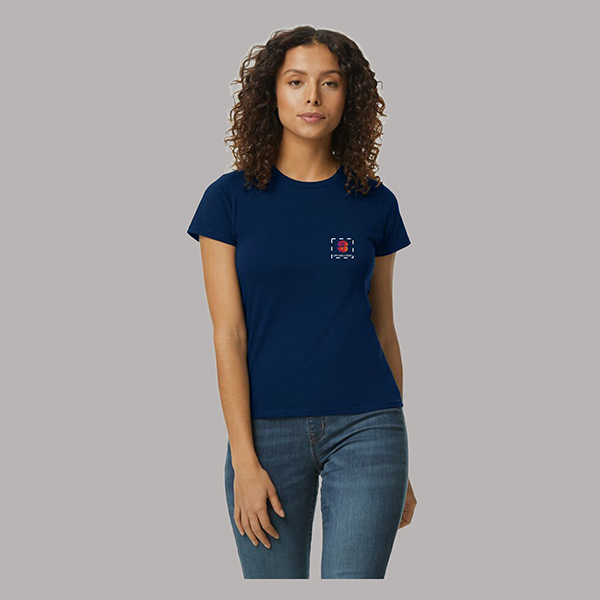 Gildan Softstyle Midweight Women's T-shirt Navy-1