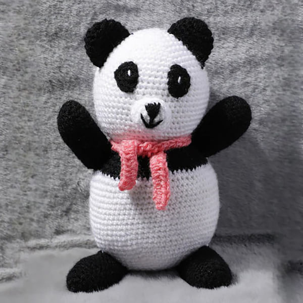 Handmade Crochet Panda Soft Toy