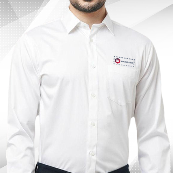 Jack & Jones Demian Shirt with Custom Logo - White-1