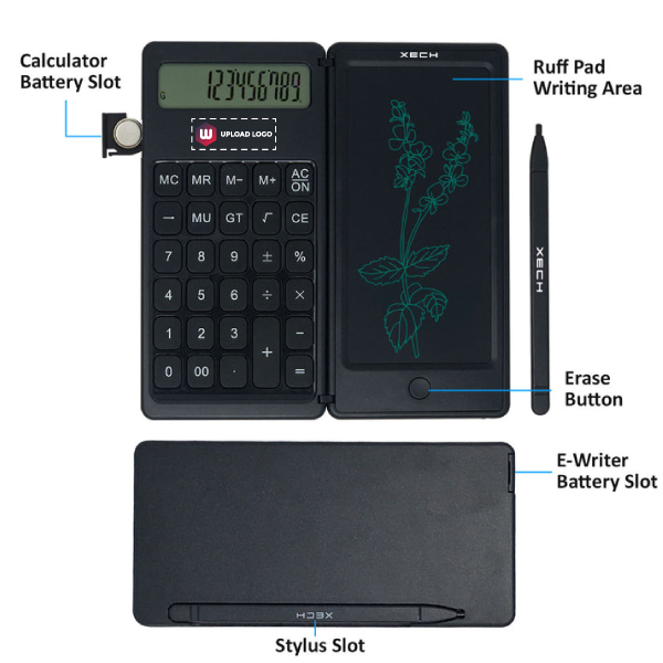 XECH   DigiFold - Calculator with Writing Pad-4