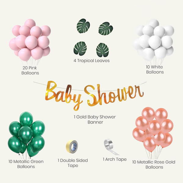 Elegant Baby Shower Balloon Decoration Kit for Mom-to-Be-2