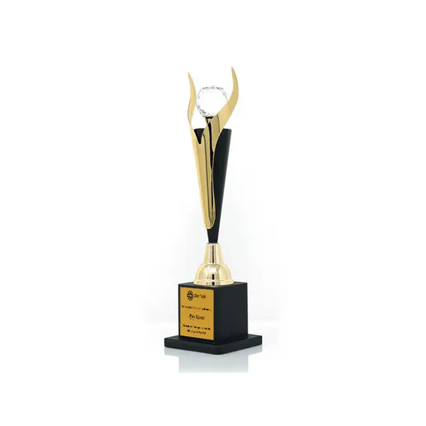 Dazzling Golden Trophy - Highlight Your Achievements in Style-2