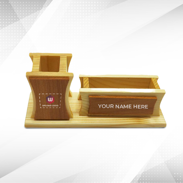 Wooden Personalized Desk Organizer Docking Station For Office & Corporate Gift