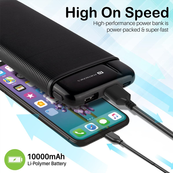 Portronics Power PRO 10K 10000 mAh,10w Slim Power Bank-1