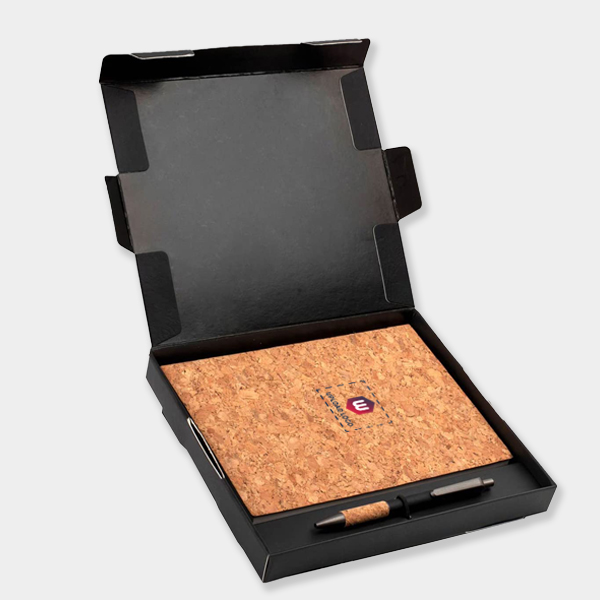 Premium Eco Cork Notebook & Pen Gift Set-0