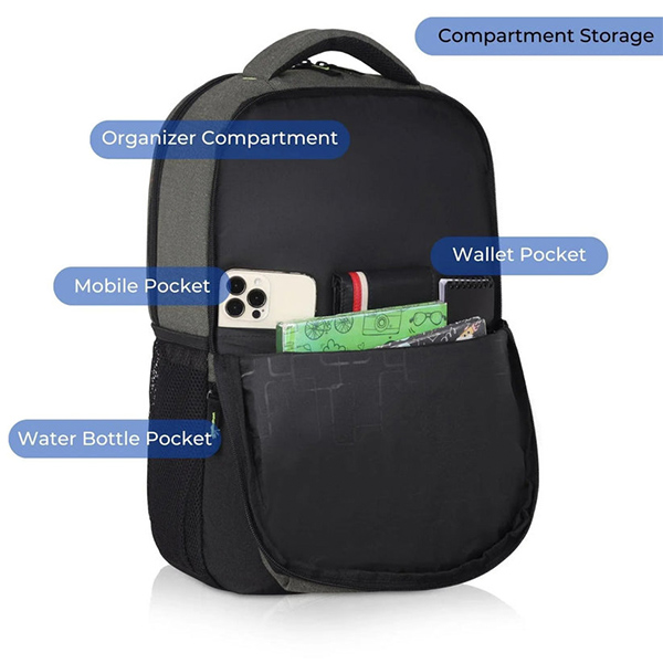 WILDHORN Munich Laptop Backpack (Army Green & Black)-3