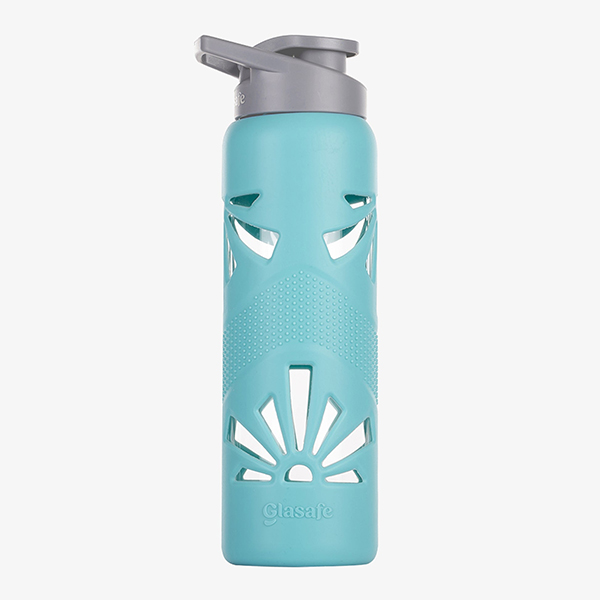 Glasafe Clear Grip Borosilicate Glass Bottle with Silicone Sleeve 750ml (Mellow Mist)-3