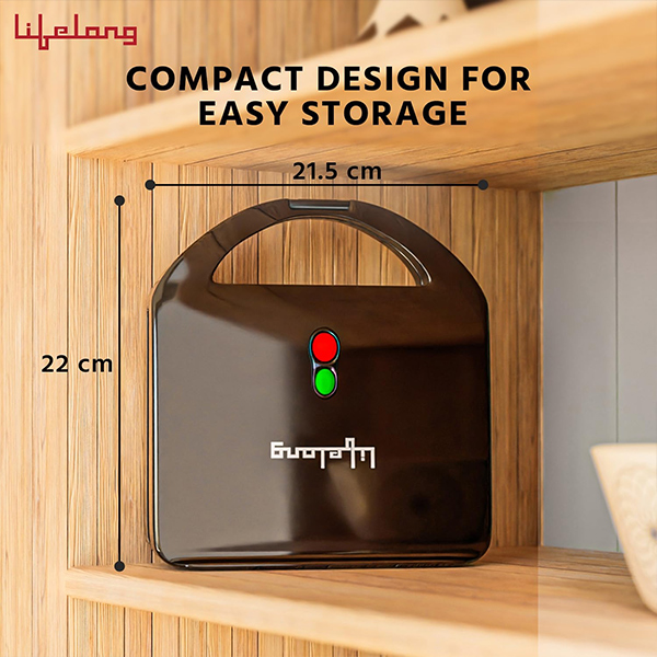 Lifelong LLSM120G Sandwich Griller, Classic Pro 750 W Sandwich Maker-5