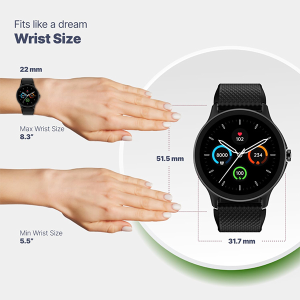 NoiseFit Curve Smart Watch 1.38" Display-4